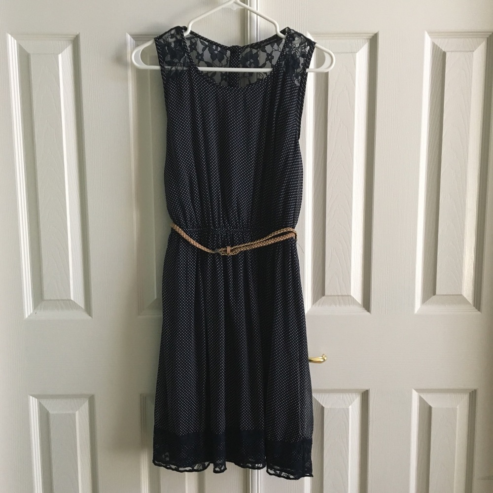 Zara NEW navy blue dress
